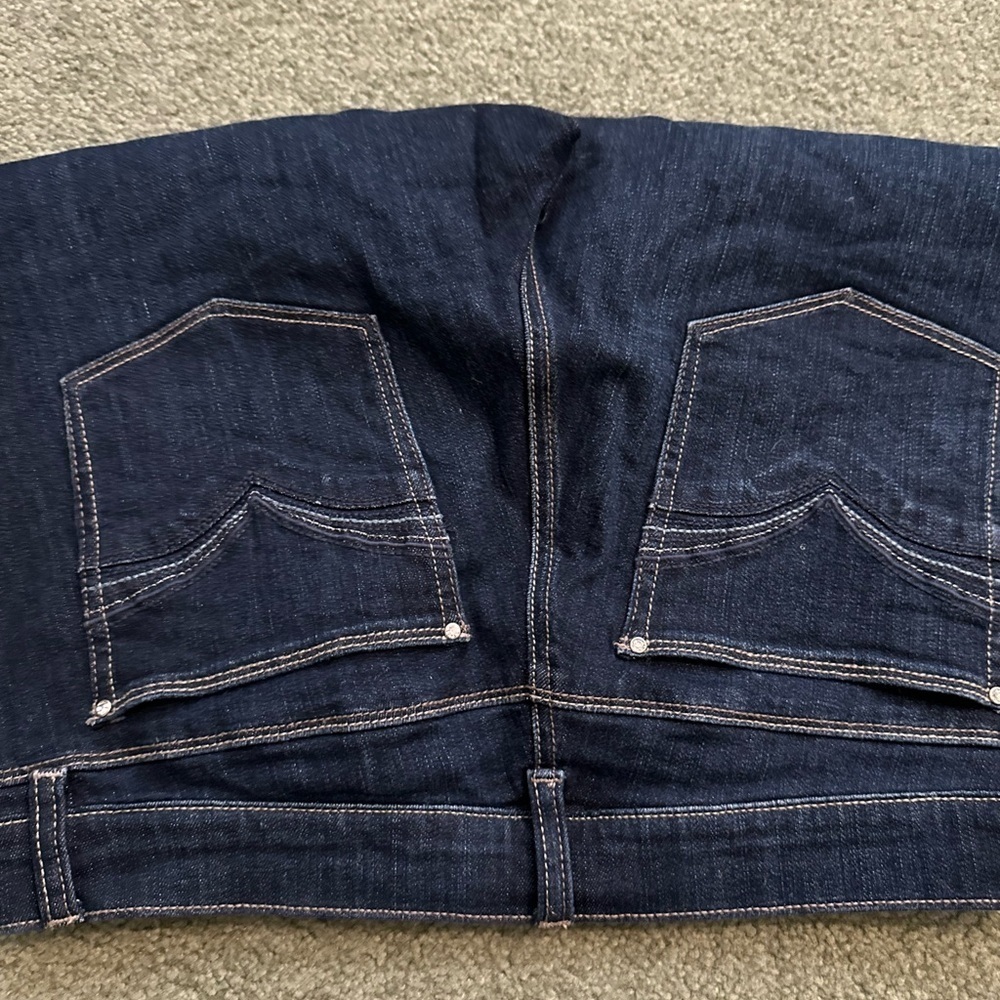 White House Black Market Indigo Straight Leg Jeans - Picture 3 of 4